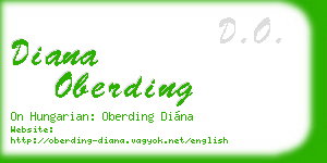 diana oberding business card